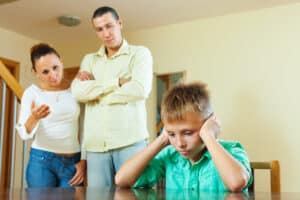 Parents berates her teenage child, family consultation massachusetts