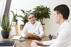 psychiatrist having a talk with her patient, massachusetts psychiatrist