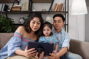 parents-girl-with-tablet