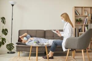 a sick patient having a therapy session, co-disease conditions massachusetts